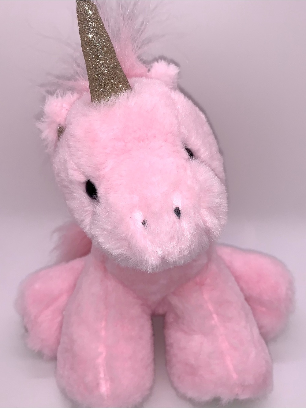 FAO Schwarz Sparklers Pink Baby Unicorn Stuffed Animal Plush 9" Toy NWT